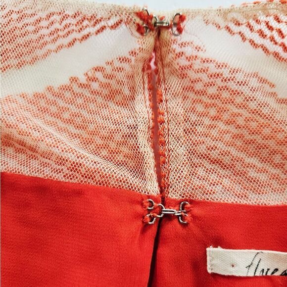 Anthropologie x Floreat Nanette Embroidered Asymmetric Hi Lo Maxi Dress Poppy 6 - Picture 11 of 16